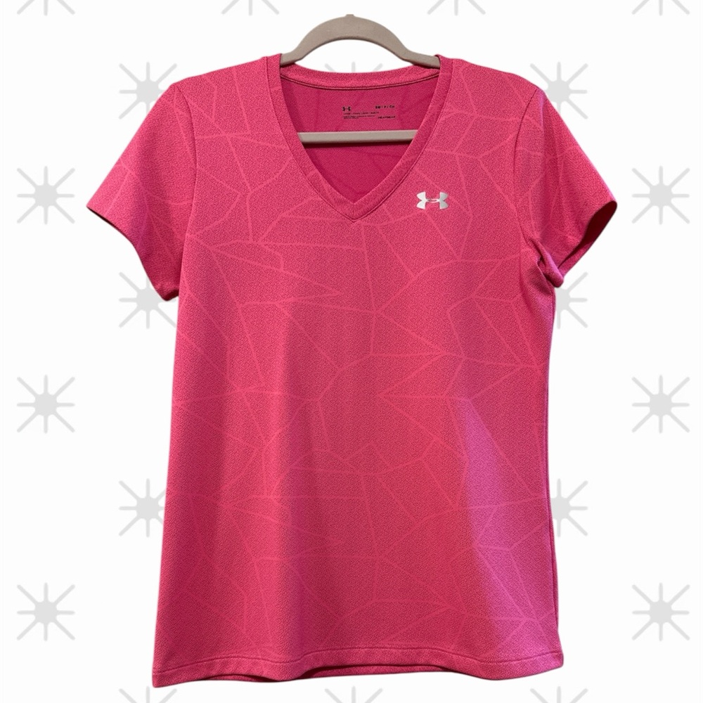Under Armour Women's Geometric Loose Pink Tee in size S